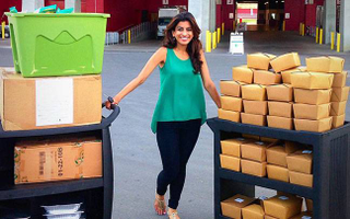 Komal Ahmad, founder and CEO of Copia, on a food run.Courtesy of Copia